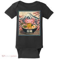 Axolotl Ramen Anime  Baby Bodysuit thumb 0