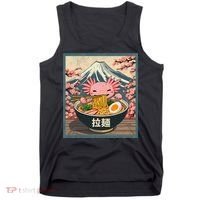 Axolotl Ramen Anime  Tank Top thumb 0