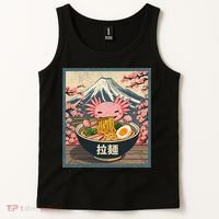 Axolotl Ramen Anime  Tank Top thumb 2