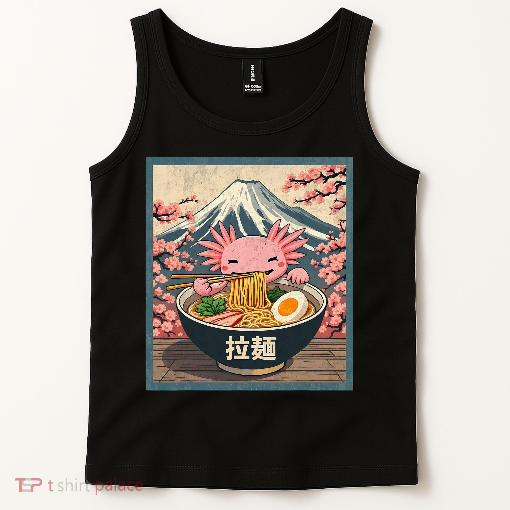 Axolotl Ramen Anime  Tank Top