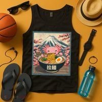 Axolotl Ramen Anime  Tank Top thumb 4