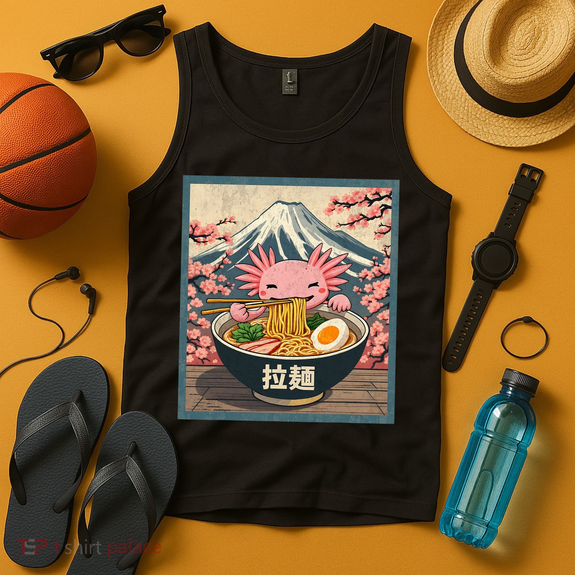 Axolotl Ramen Anime  Tank Top