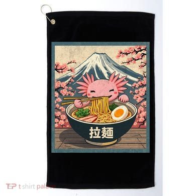 Axolotl Ramen Anime  Golf Towel