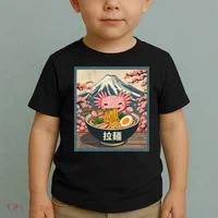 Axolotl Ramen Anime  Toddler T-Shirt thumb 2