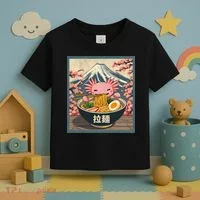 Axolotl Ramen Anime  Toddler T-Shirt thumb 3