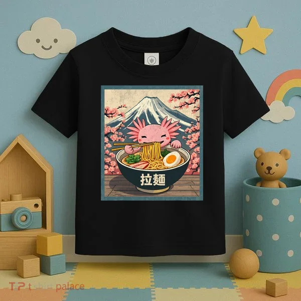 Axolotl Ramen Anime  Toddler T-Shirt