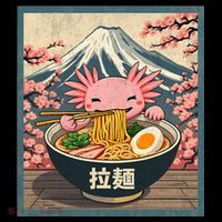 Axolotl Ramen Anime  Visor thumb 3