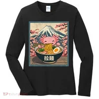 Axolotl Ramen Anime  Women's Long Sleeve Shirt thumb 0