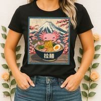 Axolotl Ramen Anime  Women's T-Shirt thumb 2