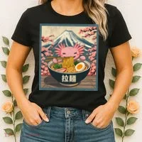 Axolotl Ramen Anime  Women's T-Shirt thumb 2