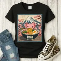 Axolotl Ramen Anime  Women's T-Shirt thumb 3