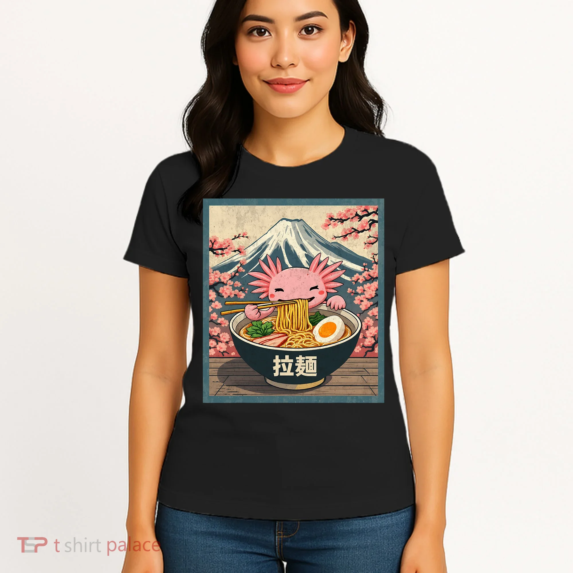 Axolotl Ramen Anime  Women's T-Shirt