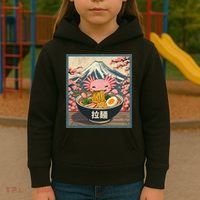 Axolotl Ramen Anime  Kids Hoodie thumb 3