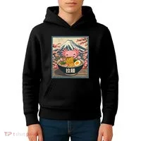 Axolotl Ramen Anime  Kids Hoodie thumb 4