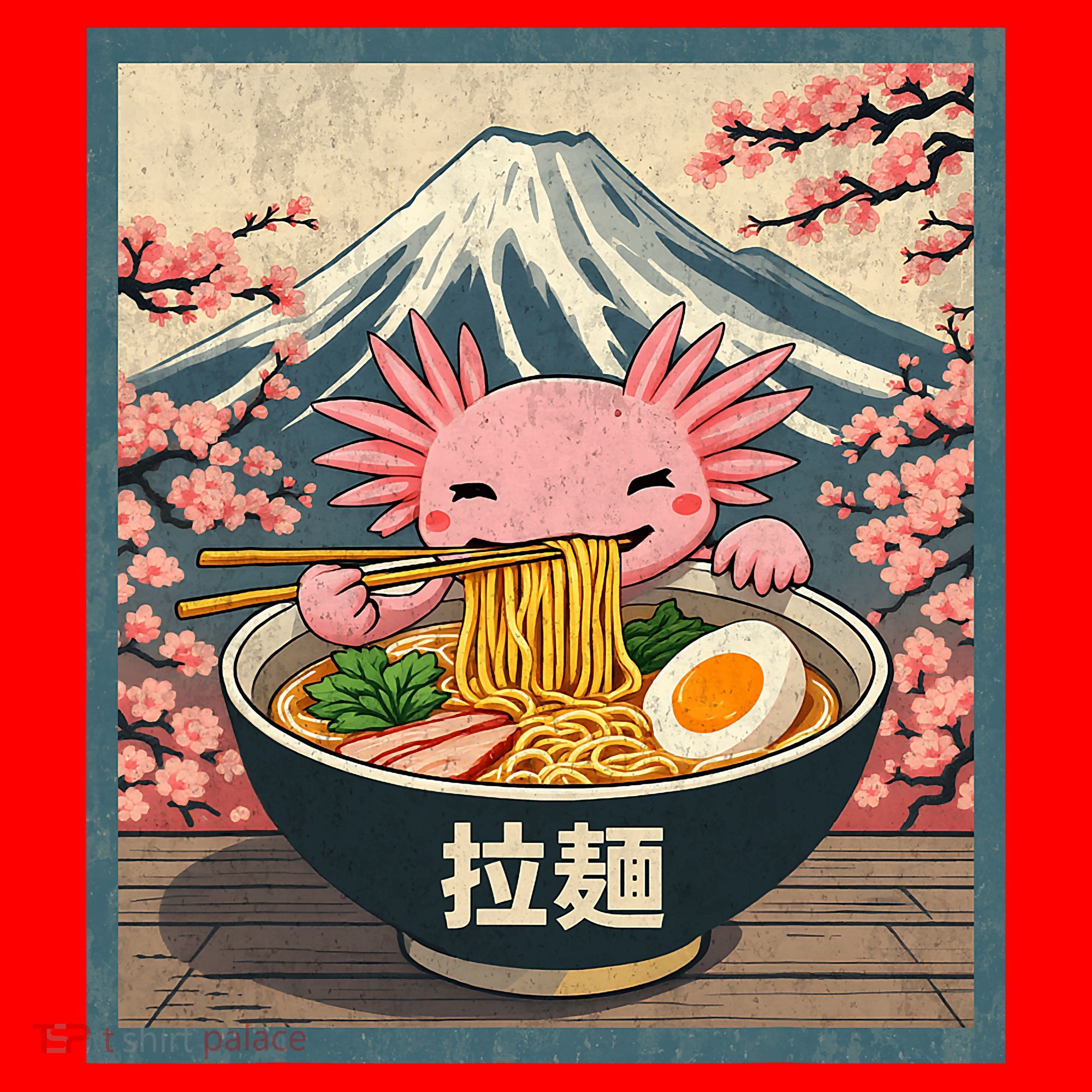 Axolotl Ramen Anime  Santa Hat
