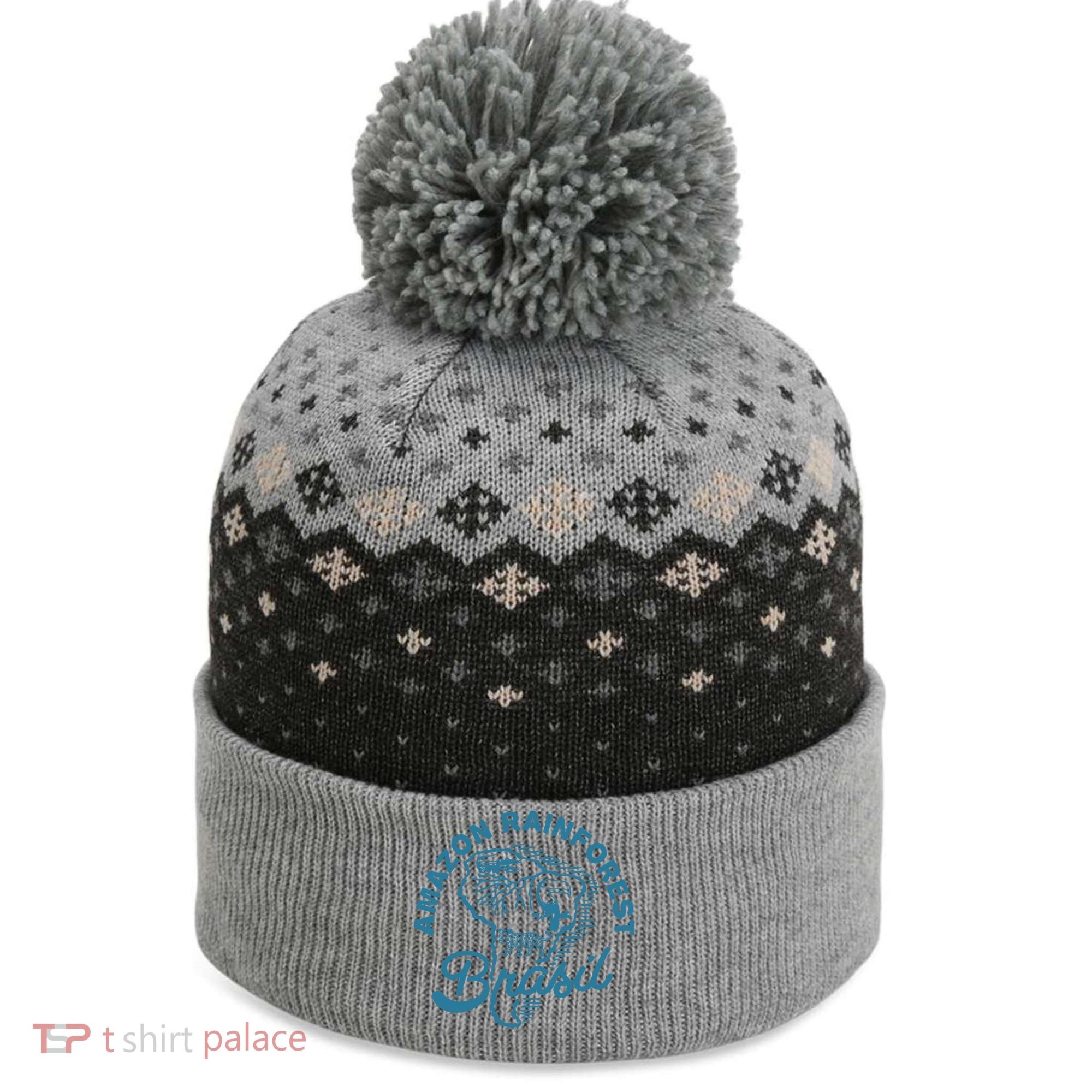 Amazon Rainforest The Baniff Cuffed Pom Beanie
