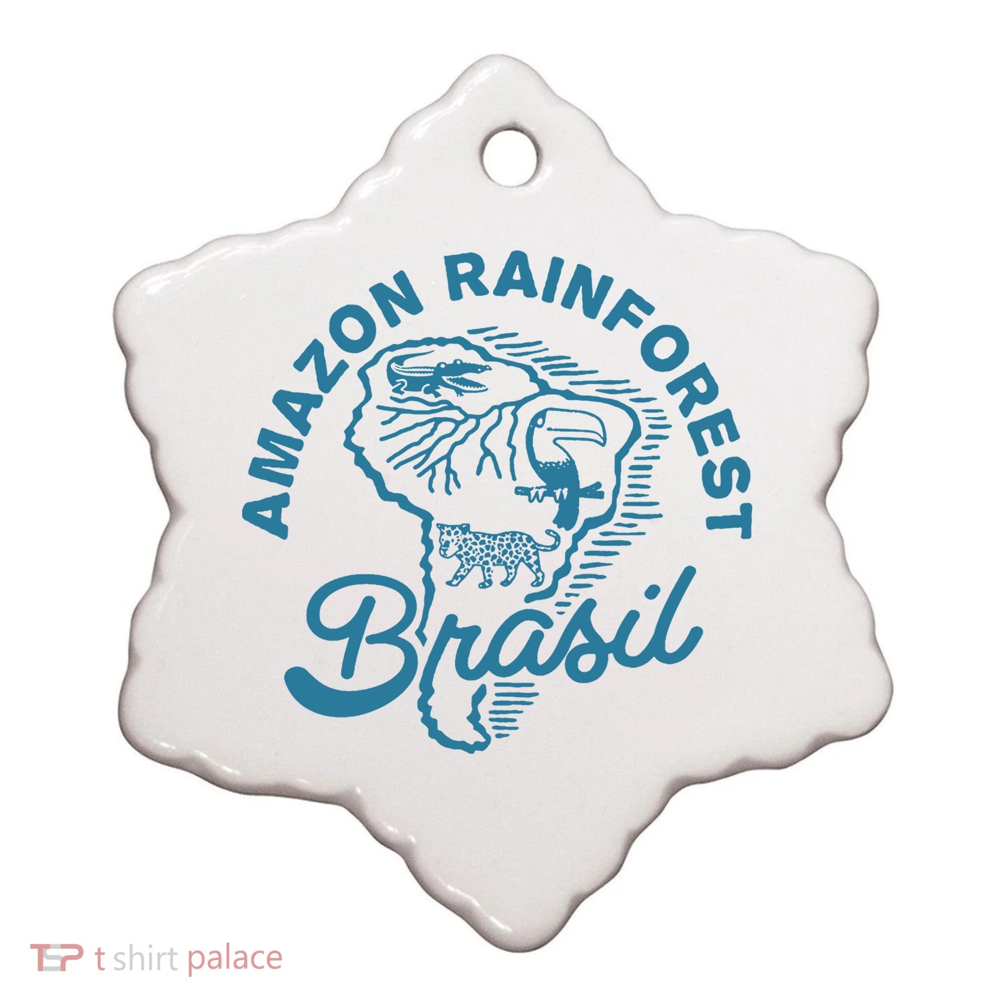 Amazon Rainforest Ceramic Ornament