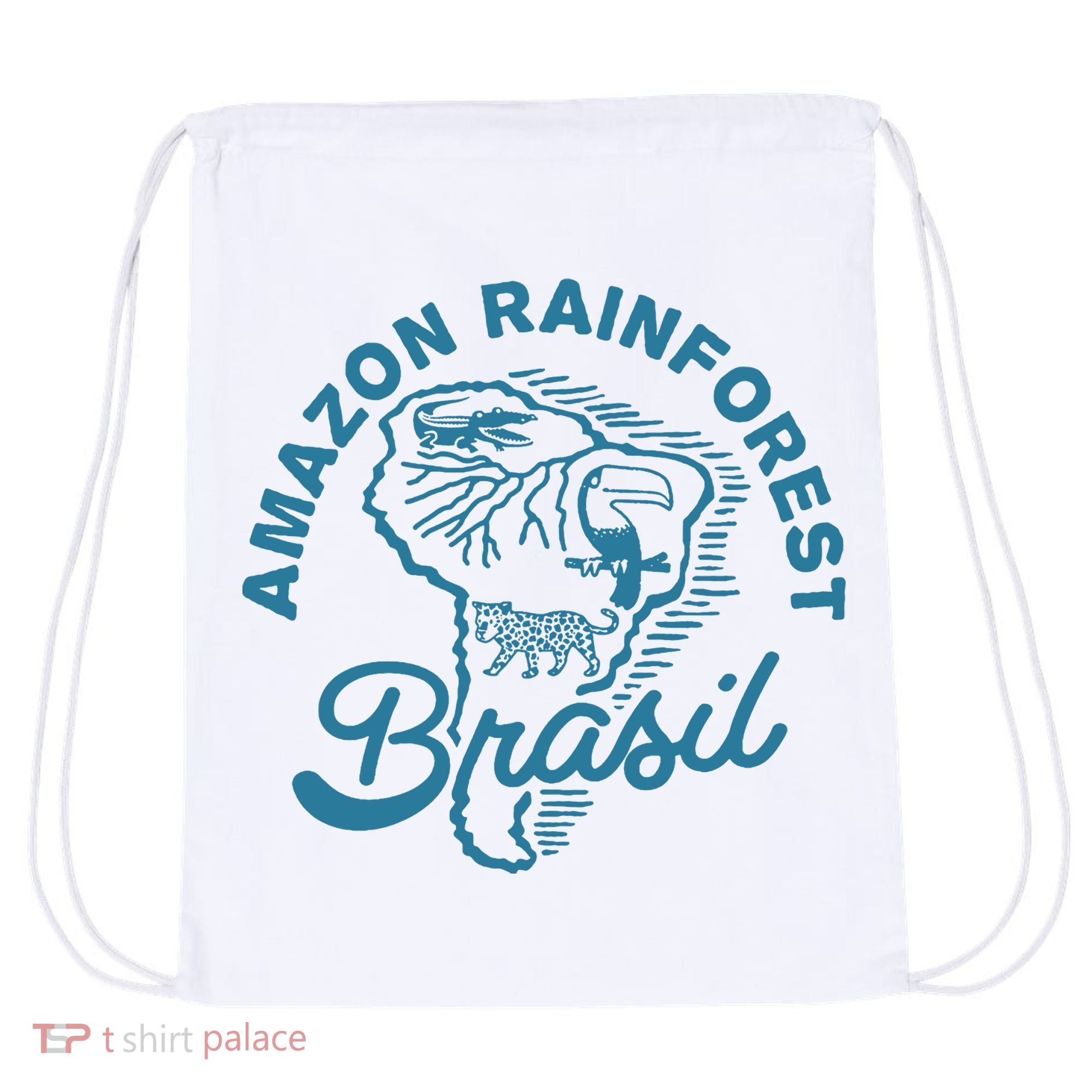 Amazon Rainforest Drawstring Bag