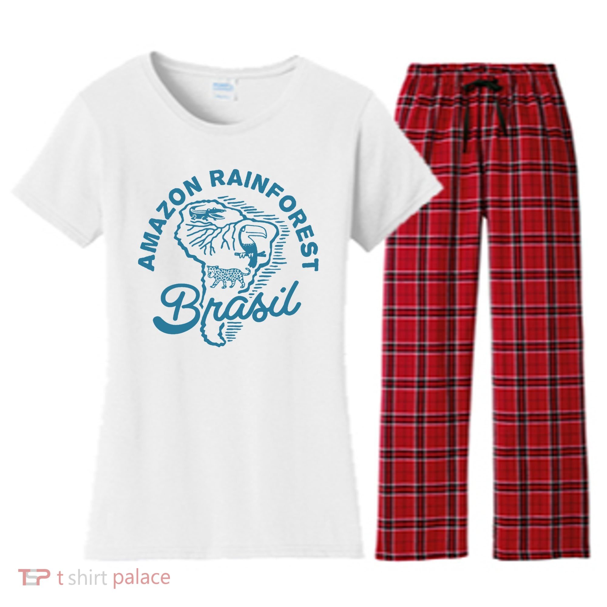 Amazon Rainforest Women's Flannel Pajama Set