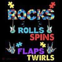 Autism Rocks And Rolls And Spins And Flaps And Twists Coffee Mug thumb 5