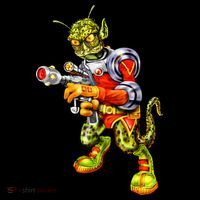 Alien Reptilian Doggie Tank thumb 4