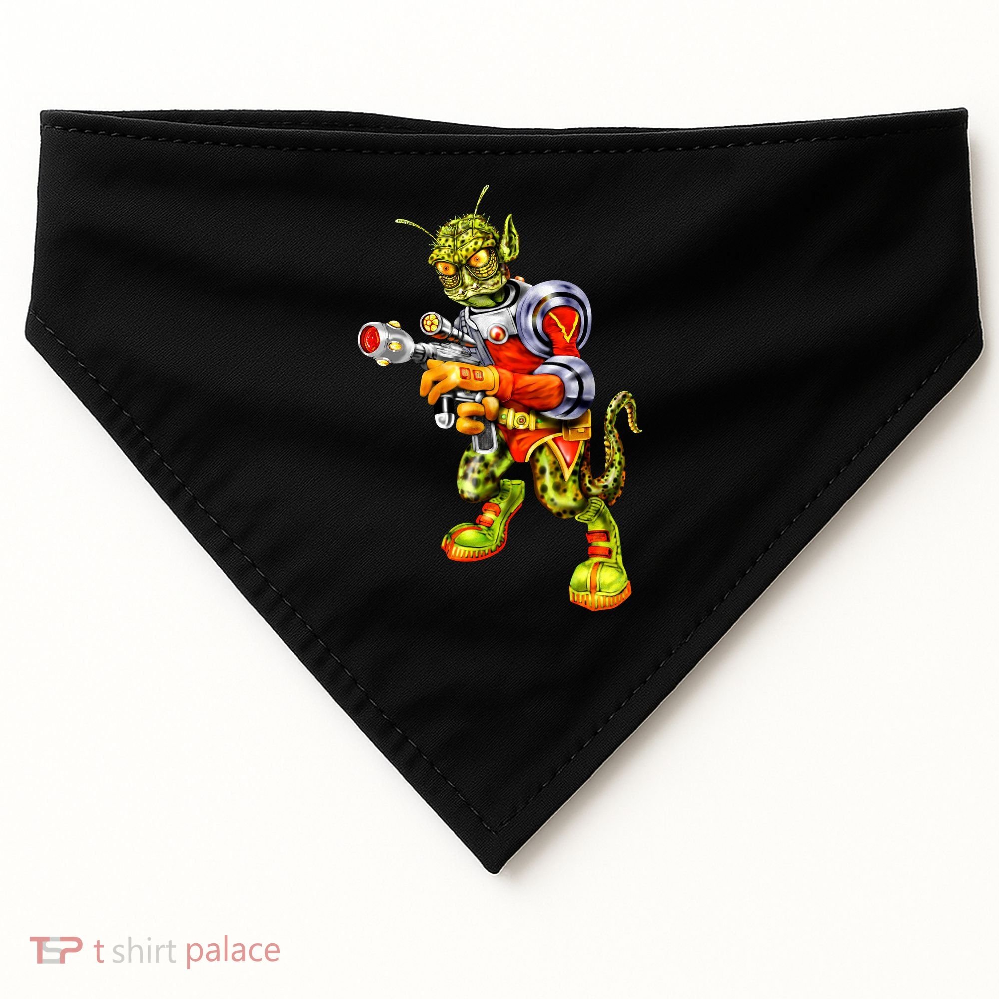 Alien Reptilian USA-Made Doggie Bandana