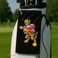 Alien Reptilian Golf Towel thumb 2