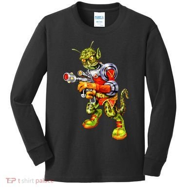 Alien Reptilian Kids Long Sleeve Shirt