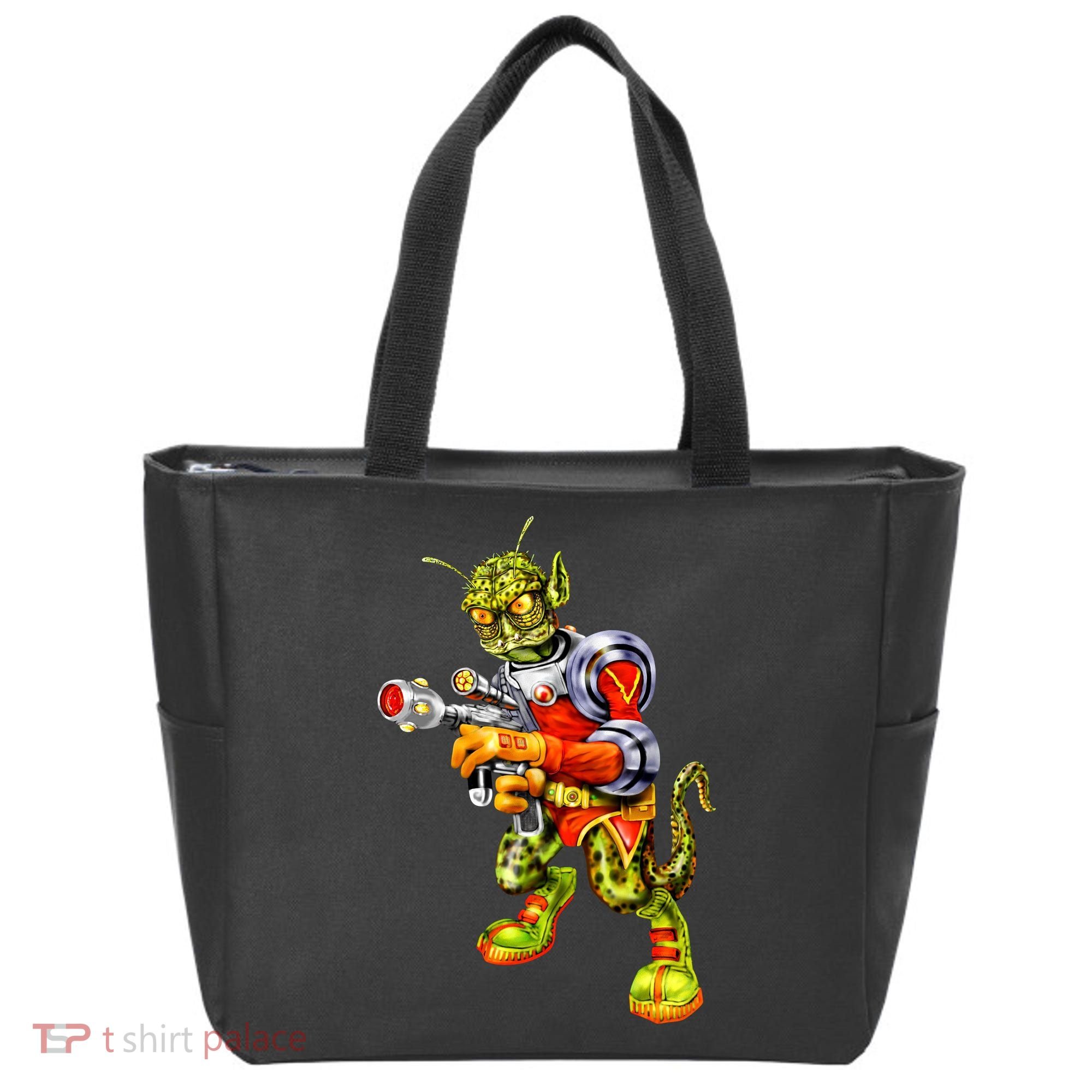 Alien Reptilian Tote Bag