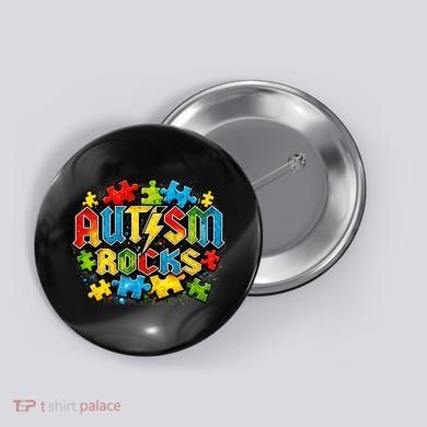 Autism Rocks Button
