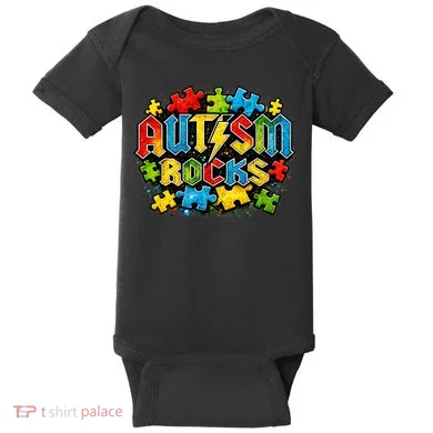 Autism Rocks Baby Bodysuit