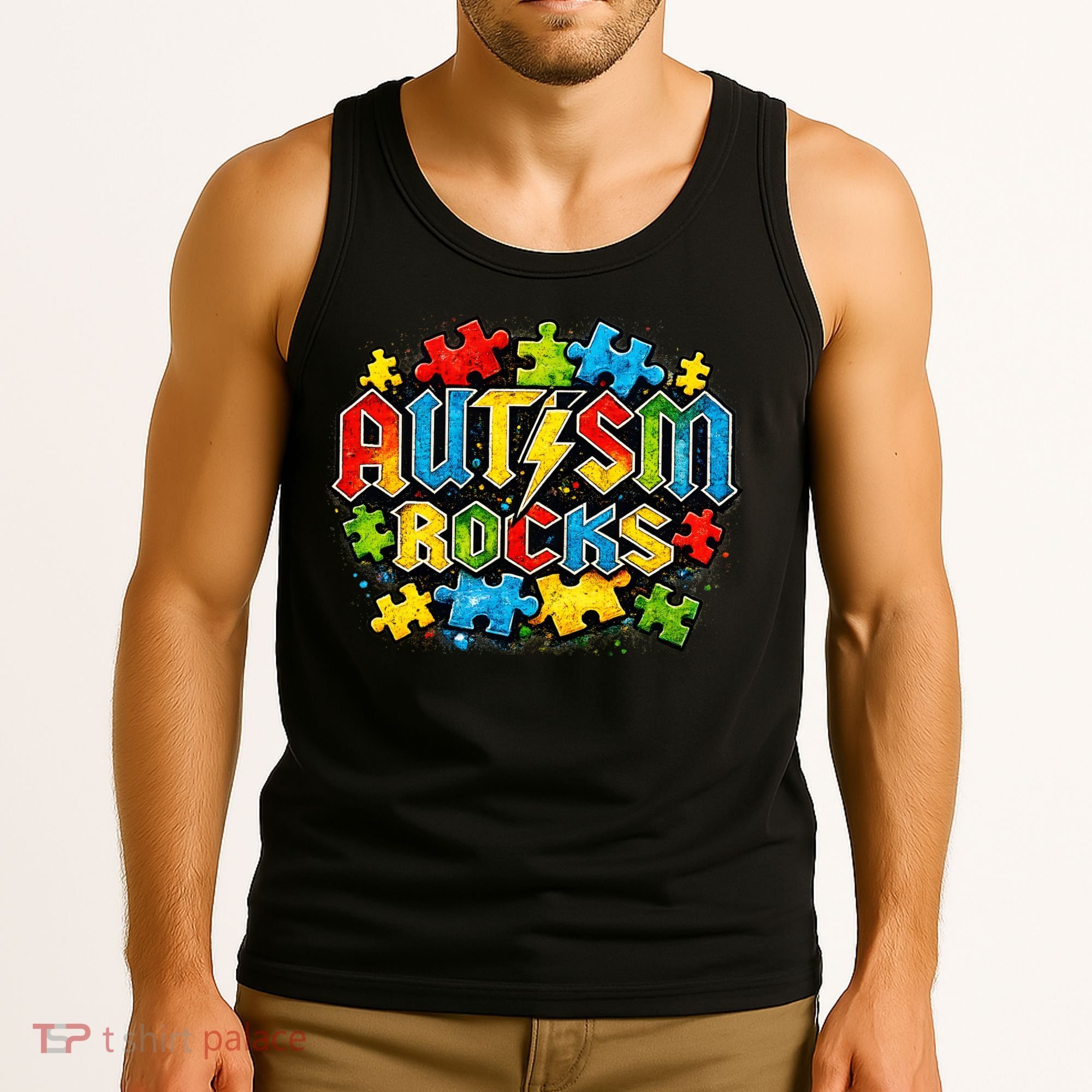 Autism Rocks Tank Top