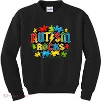 Autism Rocks Kids Sweatshirt thumb 0