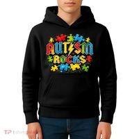 Autism Rocks Kids Hoodie thumb 4