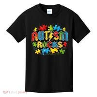 Autism Rocks Kids T-Shirt thumb 0
