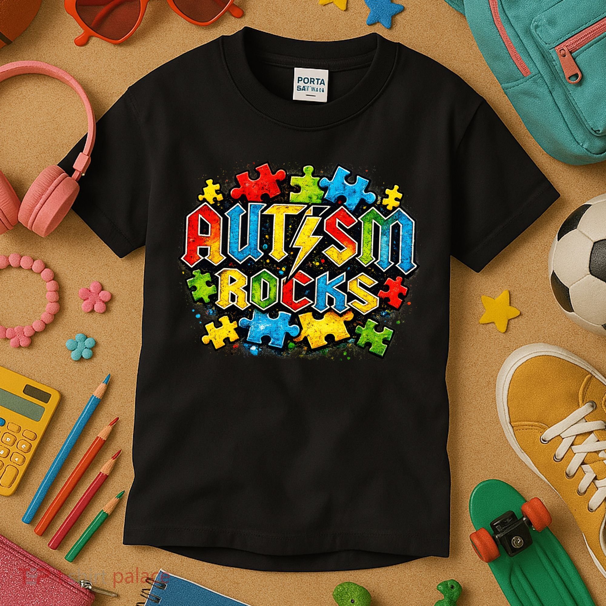 Autism Rocks Kids T-Shirt