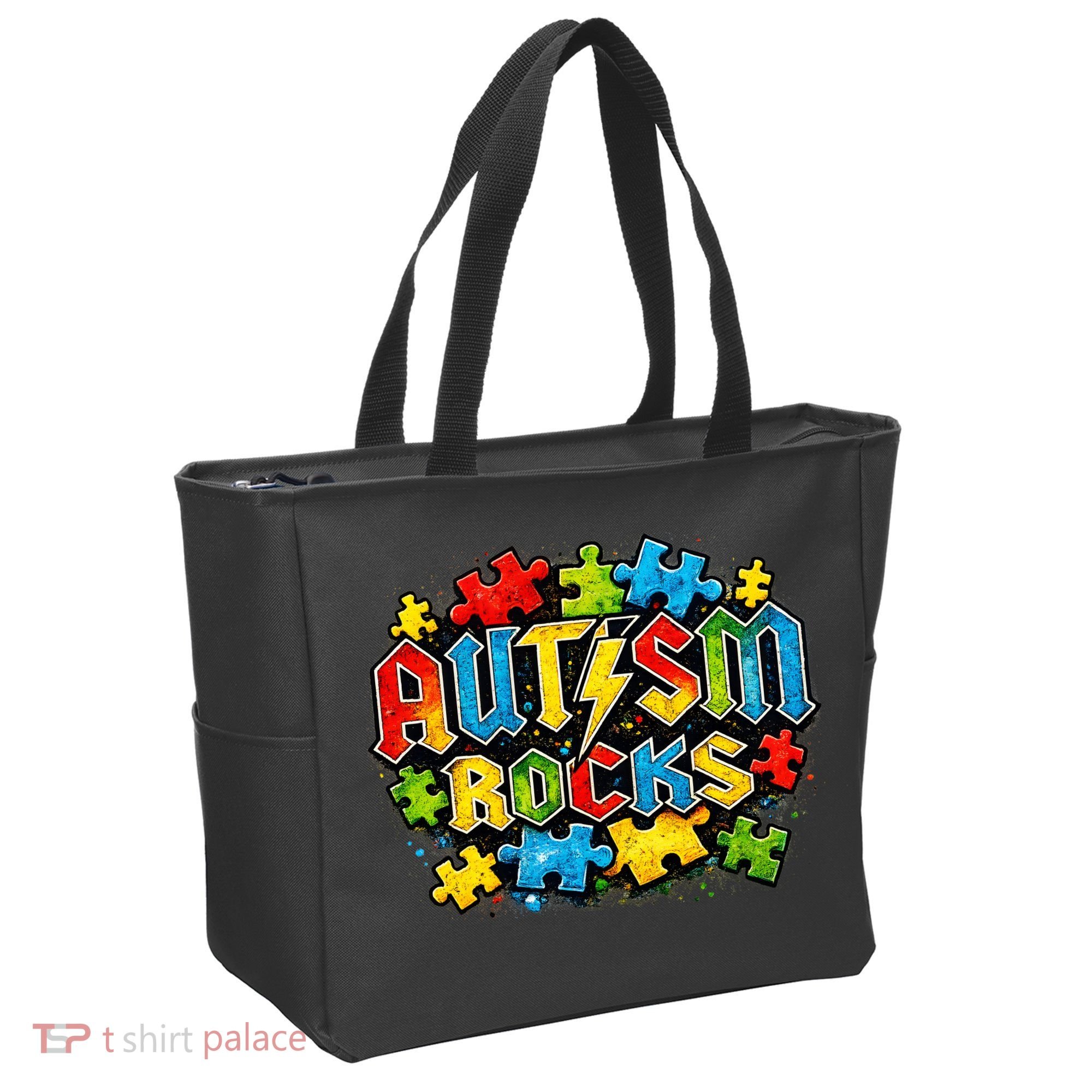 Autism Rocks Tote Bag