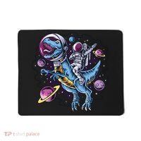 Astronaut Riding A Dinosaur In Space Mousepad thumb 0