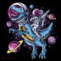 Astronaut Riding A Dinosaur In Space Toddler Hoodie thumb 2