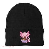 Axolotl Ramen Anime Kawaii Eating Beanie thumb 0