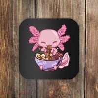 Axolotl Ramen Anime Kawaii Eating Coaster thumb 0