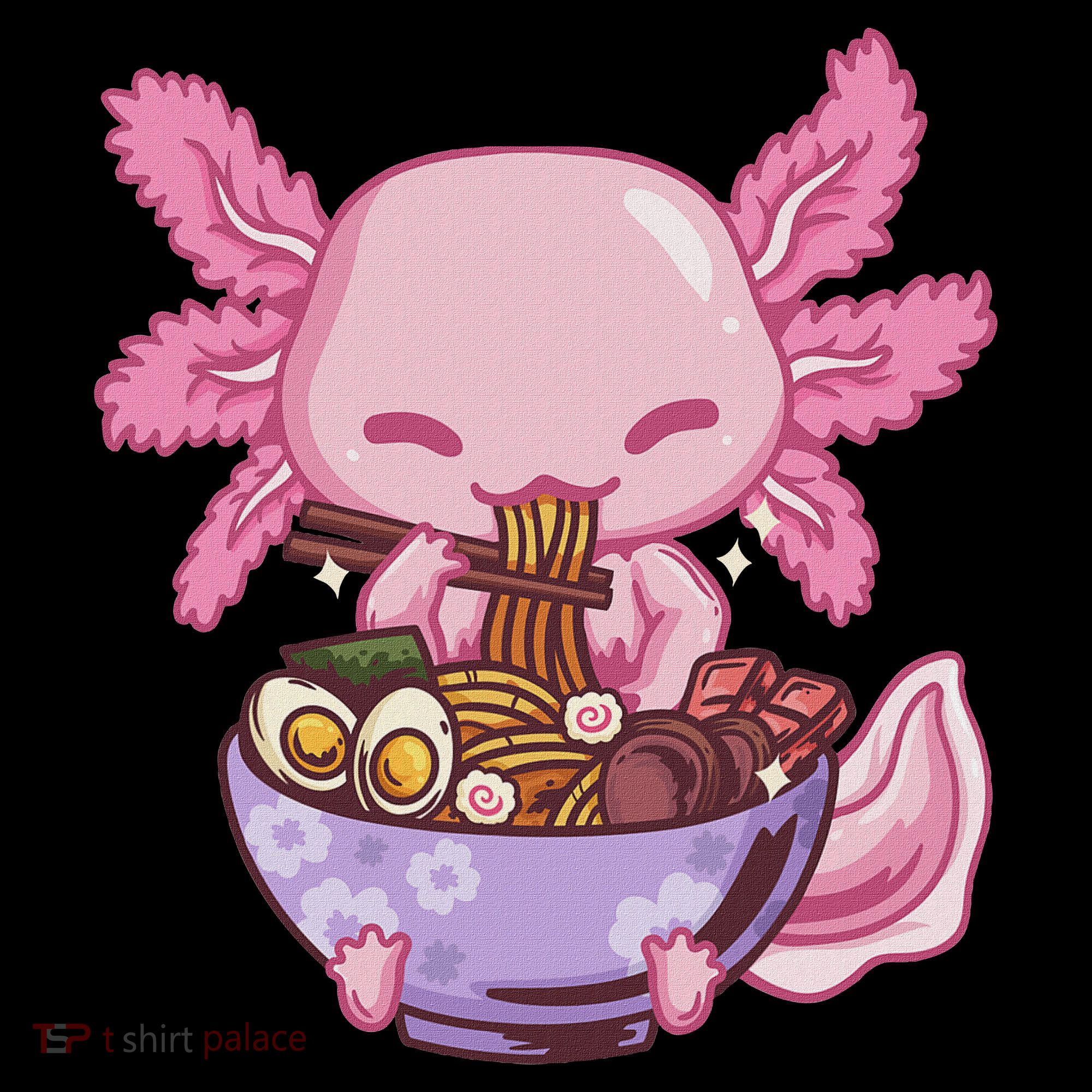 Axolotl Ramen Anime Kawaii Eating Women's Hoodie