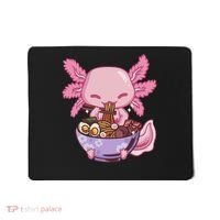 Axolotl Ramen Anime Kawaii Eating Mousepad thumb 0