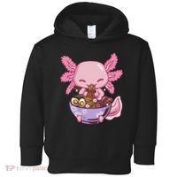 Axolotl Ramen Anime Kawaii Eating Toddler Hoodie thumb 0
