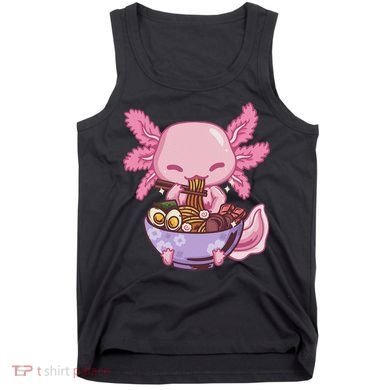Axolotl Ramen Anime Kawaii Eating Tank Top