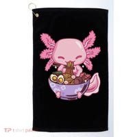 Axolotl Ramen Anime Kawaii Eating Golf Towel thumb 0