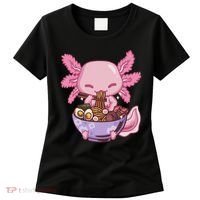 Axolotl Ramen Anime Kawaii Eating Women's T-Shirt thumb 0