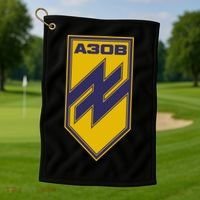 Azov Regiment A30B Azov Battalion Ukraine Golf Towel thumb 1