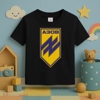 Azov Regiment A30B Azov Battalion Ukraine Toddler T-Shirt thumb 3