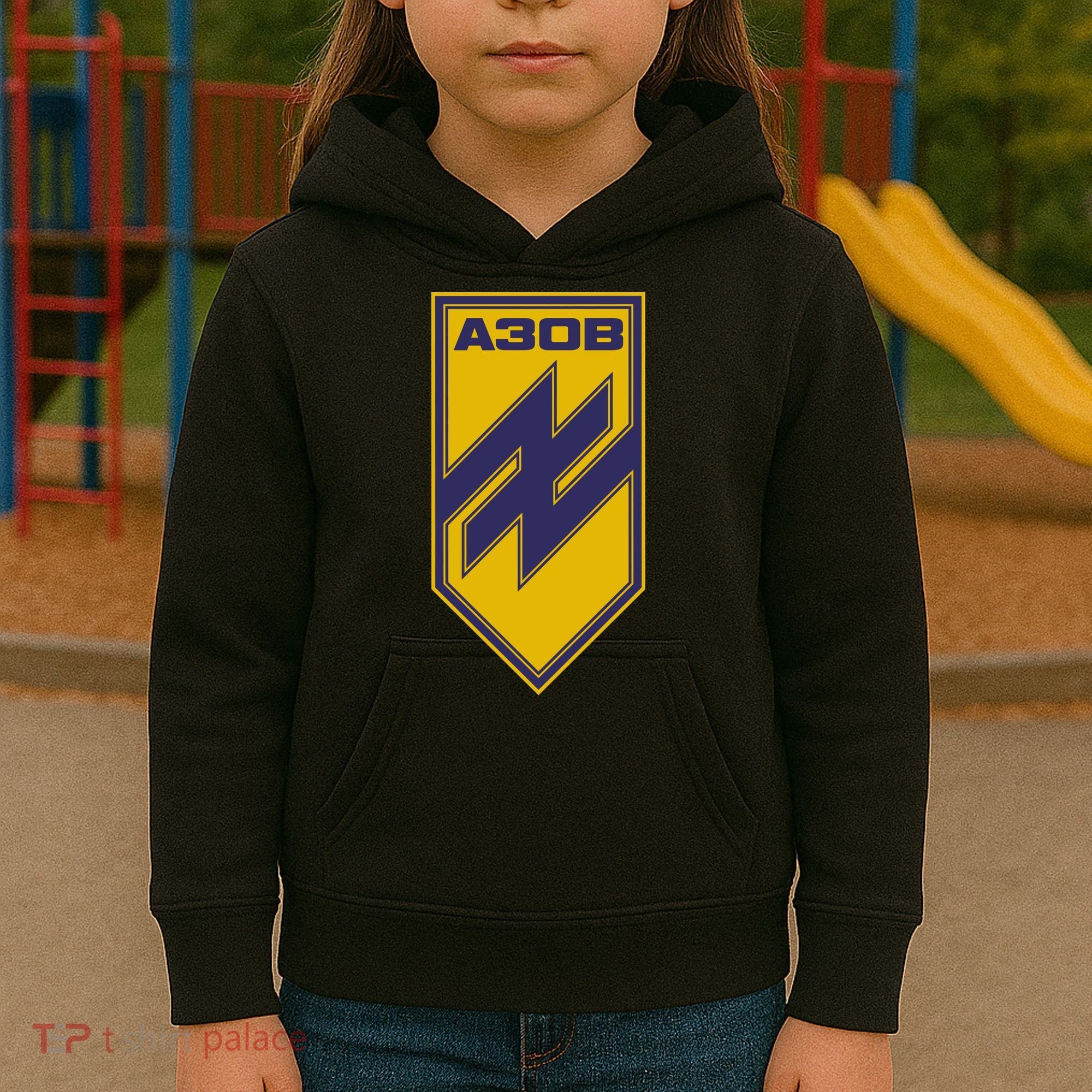 Azov Regiment A30B Azov Battalion Ukraine Kids Hoodie